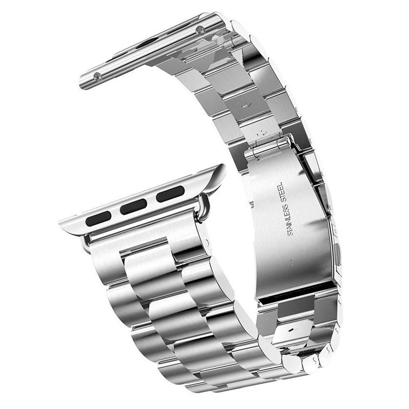 Ремешок для apple watch 44 мм 40 мм apple watch 5 4 3 2 1 Iwatch 42 мм 38 мм браслет из нержавеющей стали ремешок для часов - Цвет ремешка: silver