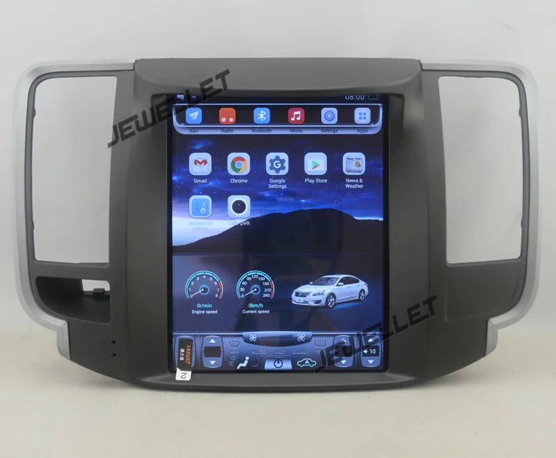 Sale 10.4" tesla style vertical screen Octa core Android 8.1 Car stereo GPS navigation for Nissan Teana 2009-2012 6