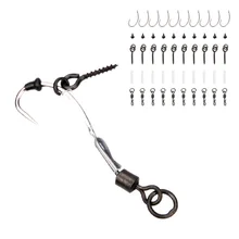 Серебряный Евангелие рыболовные снасти для любителей рыбалки, обычная лиса крюк винт набор из 30