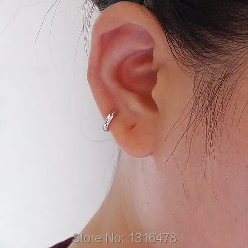 The New Ear Bones Of Small Silver Hoop Earrings S925 Very Lash The New Ear Bones Of Small Silver Hoop Earrings S925 Very Lash Grid