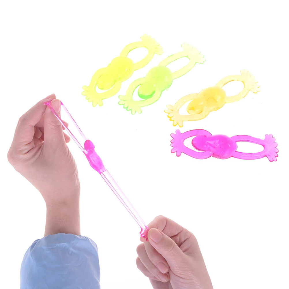 

Vent Toy Elongated Frog Animals Slingshot Slime Viscous Climbing Action Figure Funny Gadgets TPR For Kids