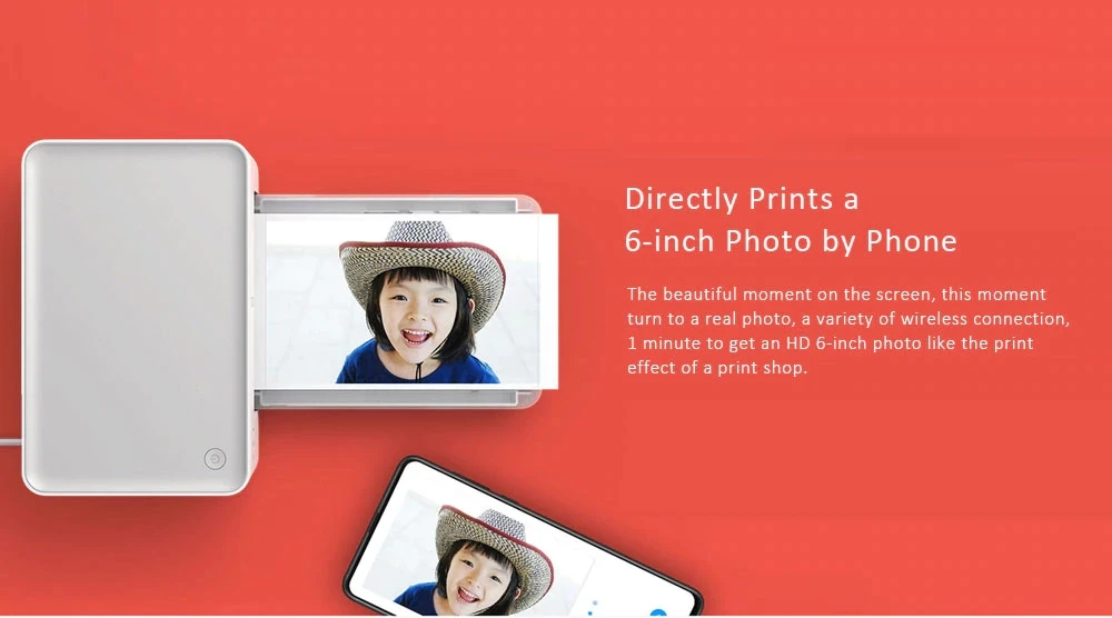 Original Xiaomi Photo Printer Heat Sublimation Finely Restore True Color Auto Multiple Wireless Remote Portable printer (2)