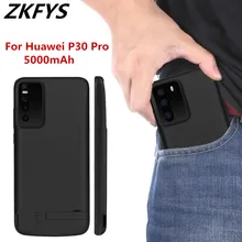 ZKFYS 5000 mAh Мощность банк назад клип Батарея Зарядное устройство чехол для huawei P30 Pro ультратонкая батарея Charging Cover