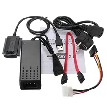 Фирменная Новинка ЕС Стандартный USB 2.0 на sata ide кабель для передачи данных Мощность конвертер кабель для HDD жестких дисков CD DVD