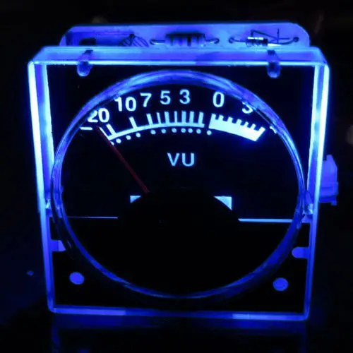 

2pcs 12v Analog Panel VU Meter Audio Level Meter blue Back Light No need driver