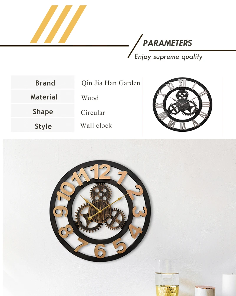 Современные ретро настенные часы антикварные металлические шестеренки механические римские цифры настенные часы Kol Saati настенные часы домашний декор