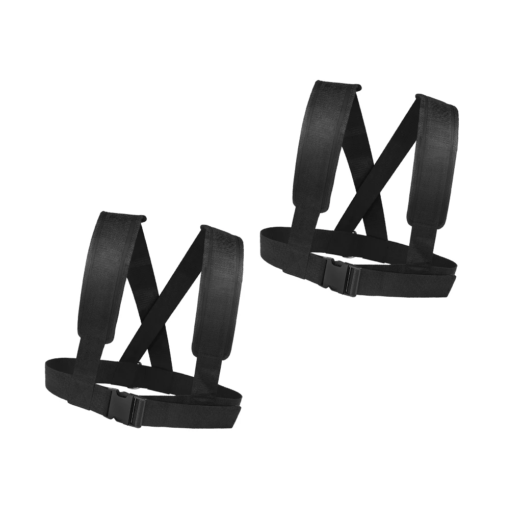 2 Pcs Sled Harness Vest & Tire Pulling Strap Belt for Strength Speed Training Workout Belt Multi Purpose Sturdy