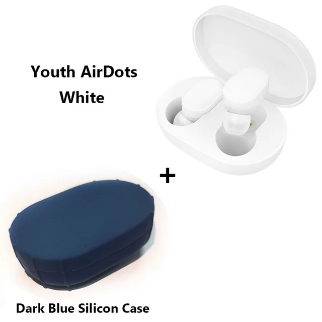 Xiaomi mi AirDots Bluetooth наушники Молодежная версия mi jia TWS стерео Беспроводная гарнитура бас наушники гарнитура с mi c Handsfree - Цвет: with case