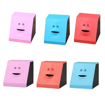 

Money Eating Face Box Cute Facebank Piggy Coins Bank Funny Money Coin Saving Bank Children Toys Gift Home Decoration