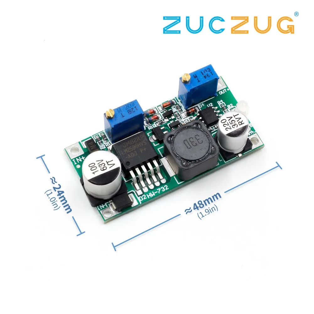 

New LM2596HV DC-DC Step Down CC-CV Adjustable Power Supply Module 1.25-30V 15W