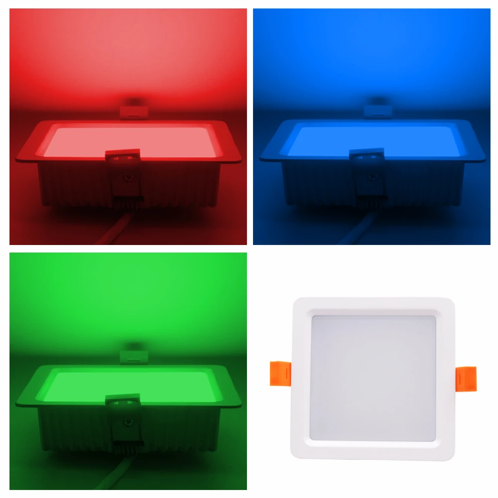 Milight FUT063 FUT064 RGB+ CCT светодиодный светильник Blubs 6 Вт 9 Вт круглый квадратный светодиодный потолочный светильник из алюминия светодиодный прожектор для гостиной