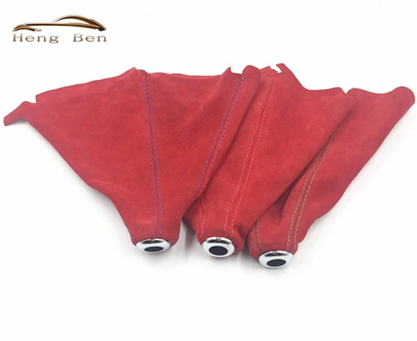 HB Red Suede OMP Gear Shift Knob Collars Boot Universal Manual Automatic Car/Auto Gear Shift Knob Cover MT/AT цена HB Red Suede OMP Gear Shift Knob Collars Boot Universal Manual Automatic Car/Auto Gear Shift Knob Cover MT/AT цены онлайн