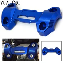 Для YAMAHA MT-09 MT 09 MT09 FZ09 Tracer 900 2013- Руль Ручка бар зажимы для рулевых стоек Верхняя Крышка зажим Кронштейн для трубопровода комплект