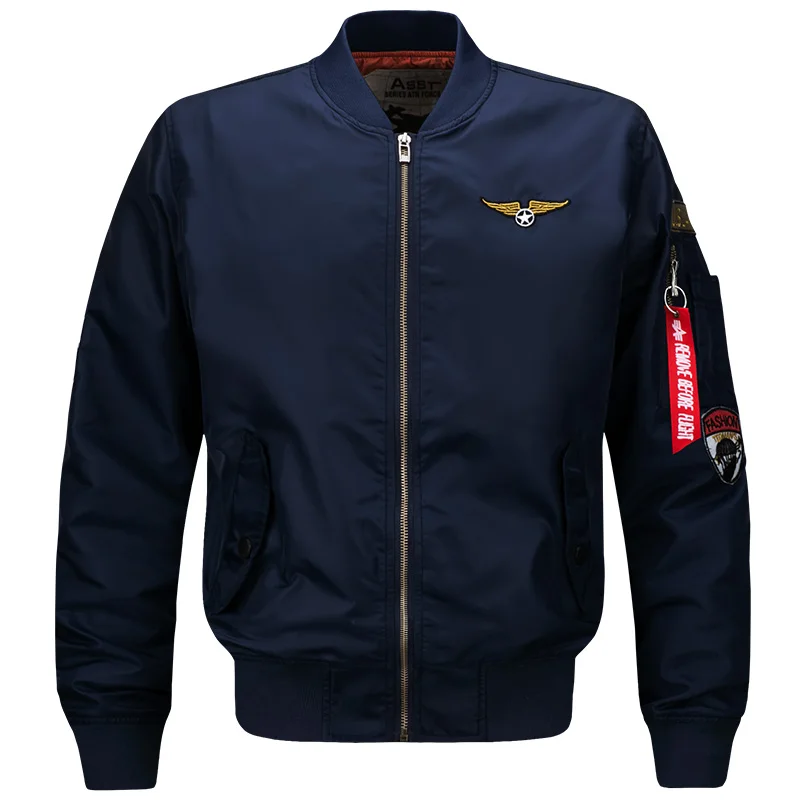 

Bomber Jacket Men New Spring Autumn Army Military Air Force Flight Pilot Jacket Zipper Thin Coat Plus Size Motorcycle Jacket 6XL