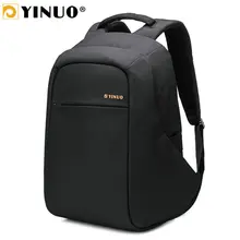 YINUO, рюкзак для путешествий, мужской, многофункциональный, 15 дюймов, рюкзак для ноутбука, задний, Противоугонный, водонепроницаемый, 180 градусов, открытый