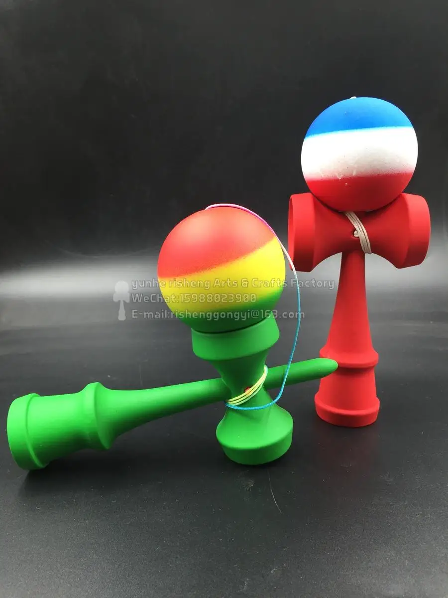 Kendama 2016 Twb Retail Rasta Three Color Rubber Ball With Full Colors