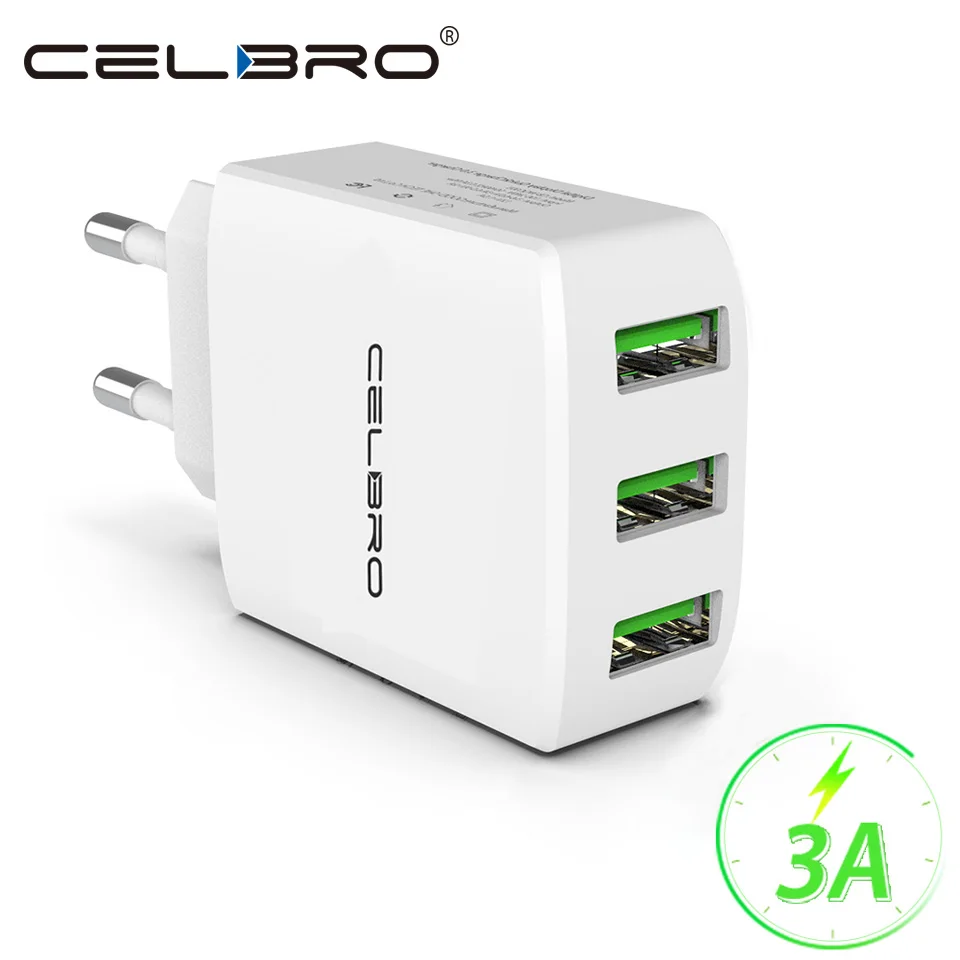 Multi Usb Wall Charger Adapter for Iphone 8 Samsung S9 Mobile Phone