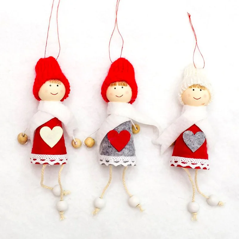 

Christmas Tree Hanging Dolls Xmas Girls Hanging Decoration for Home Bar Shop Ornaments Christmas Doll Pendants Supplies