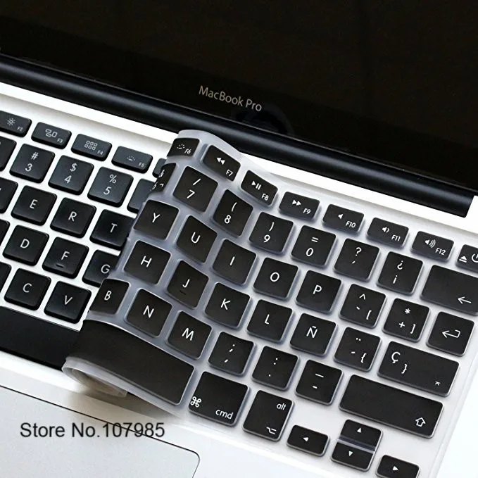 Мягкий силиконовый испанский нам клавиша Enter чехол для ноутбука Macbook Air Pro retina 13 15 17 протектор для Mac book клавиатура Испания свяжитесь с нами