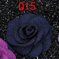 BoYuTe, 5 шт., 22 цвета, высокое качество, цветок камелии, на лацкане, брошь на булавке, Мужская модная свадебная бутоньерка - Окраска металла: Q15
