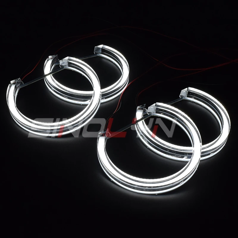  LED Angel Eyes DRL Halo Lights DTM Style For BMW 3 Series E46 M3/E39/E36 Halogen Xenon Projector He - 33022933881