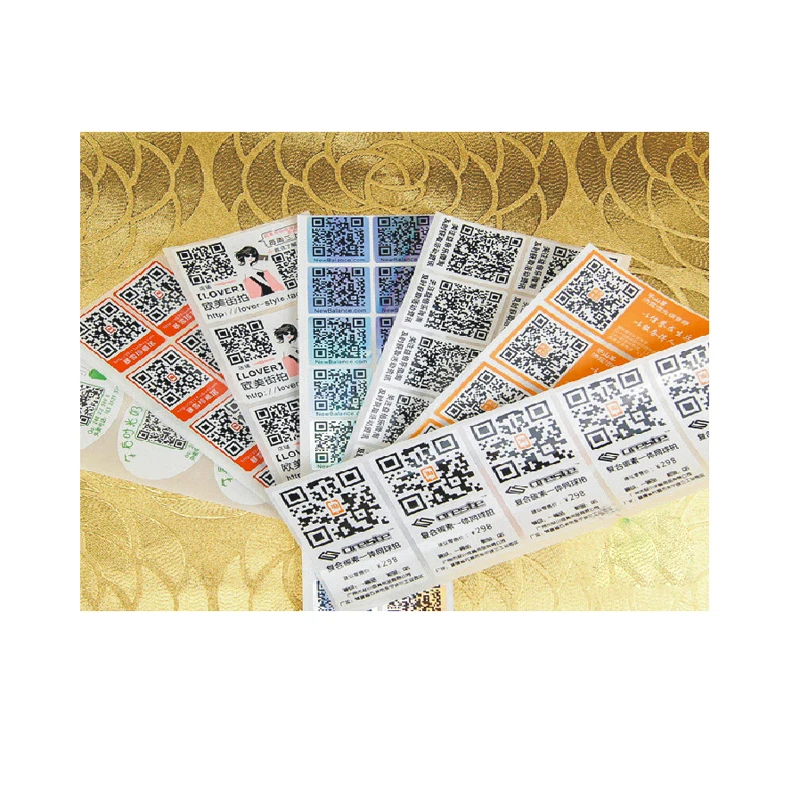 

Customized high quality qr code label, fancy waterproof custom qr code sticker label, qr code label with best price
