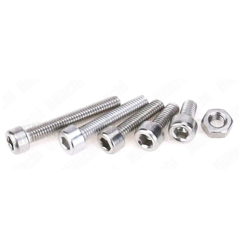 

210pcs M3 304 Stainless Steel Hex Socket Head Cap Screws Nuts Assortment Kit with Box M3X20/ M3X16/ M3X12/ M3X8/ M3X6