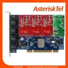 FXS карточка, TDM400P карта Asterisk с 4 FXO модуль FXS плата для Asterisk FreePbx Elastix 4, Briker, tcpbx digium pci