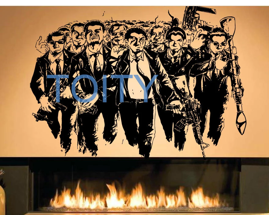 Gangsta Crowd Wall Sticker Gangster Vinyl Decal Room Decor Art Mural