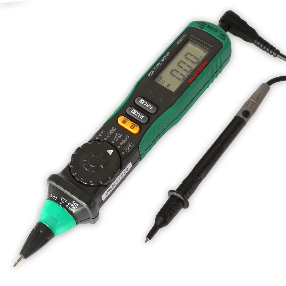 Digital-Multimeter-Mastech-MS8211D-Pen-type-Meters-Auto-Range-DMM-Multitester-Current-Voltage-NCV-Logic-Continuity