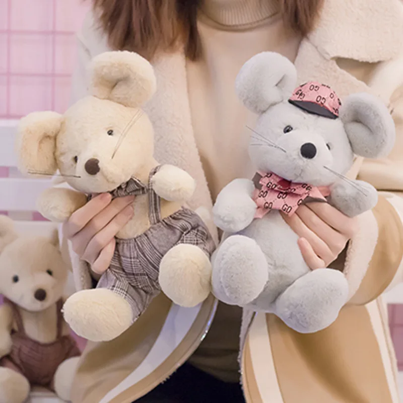 

25cm New Style Cute Mouse Doll Plush Toys Stuffed Animal Small Mouse Plush Doll Children Toy Girls Birthday Gift