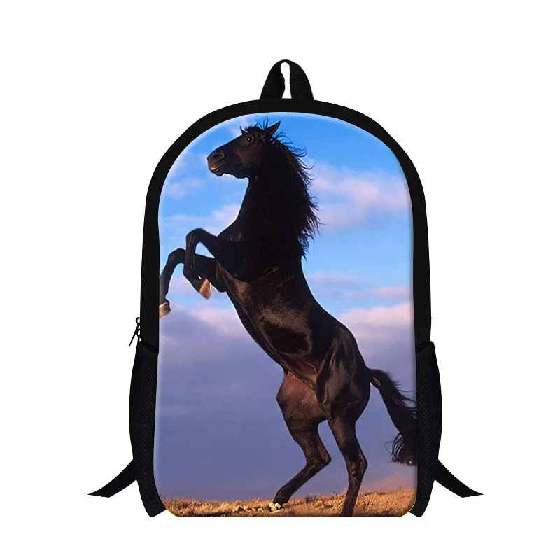 Новые дизайнерские рюкзаки с рисунком лошади для мальчиков-подростков, студенческий рюкзак журнал модная книжная Сумка для колледжа, стильная Наплечная школьная сумка
