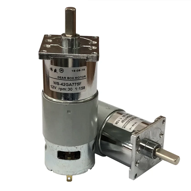 775 DC мотор редуктор 12V Высокая мощность медленный 24V 10 rpm 950 высокий крутящий момент