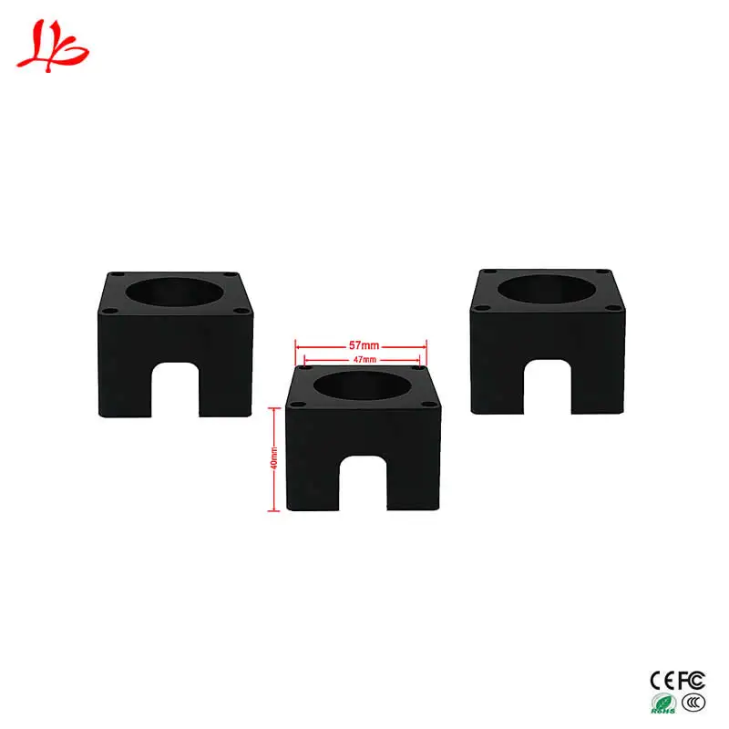 

3PCS/LOT Nema23 Motor mounts base 57 stepper motor bracket for diy cnc engraving machine