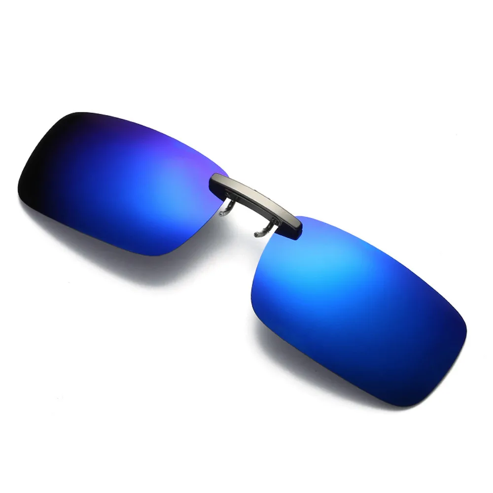 Съемный для водителя очки ночного видения линзы вождения металла Поляризованные клип на очки солнцезащитные очки анти-УФ очки