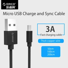 ORICO Micro USB Cable 3A Fast Charging USB Data Charger Cable Mobile Phone Cable for Samsung Xiaomi LG Huawei Android Phone