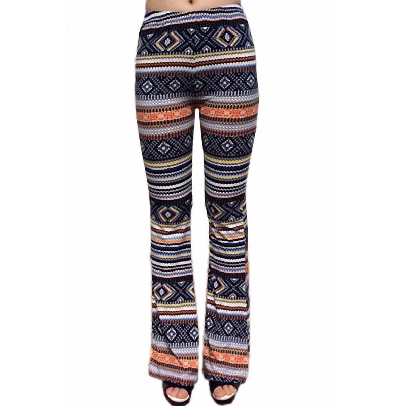 colourful flared pants