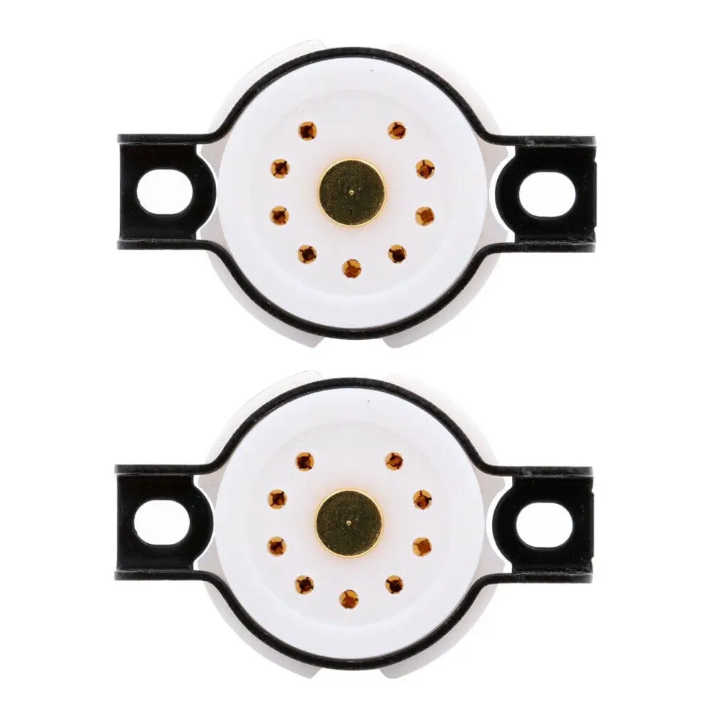 2 шт. 9 контактный трубчатый цоколь B9A PTFE основание клапана для 12AX7 EL84 5670 12AU7 6922 12AT7