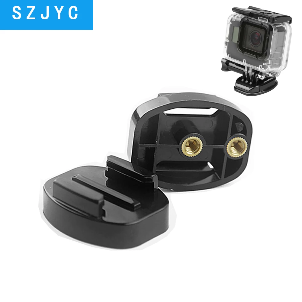 

JYC Quick Release Plate Tripod Bracket Base Mount for GoPro Hero 7 6 5 4 Session SJ4000 Xiaomi Yi 4K Camera with 1/4 inch Nuts
