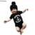 Niosung anchor impressão bebê recém-nascido do bebê das meninas dos meninos de manga curta roupas romper jumpsuit outfits kids clothing bebe