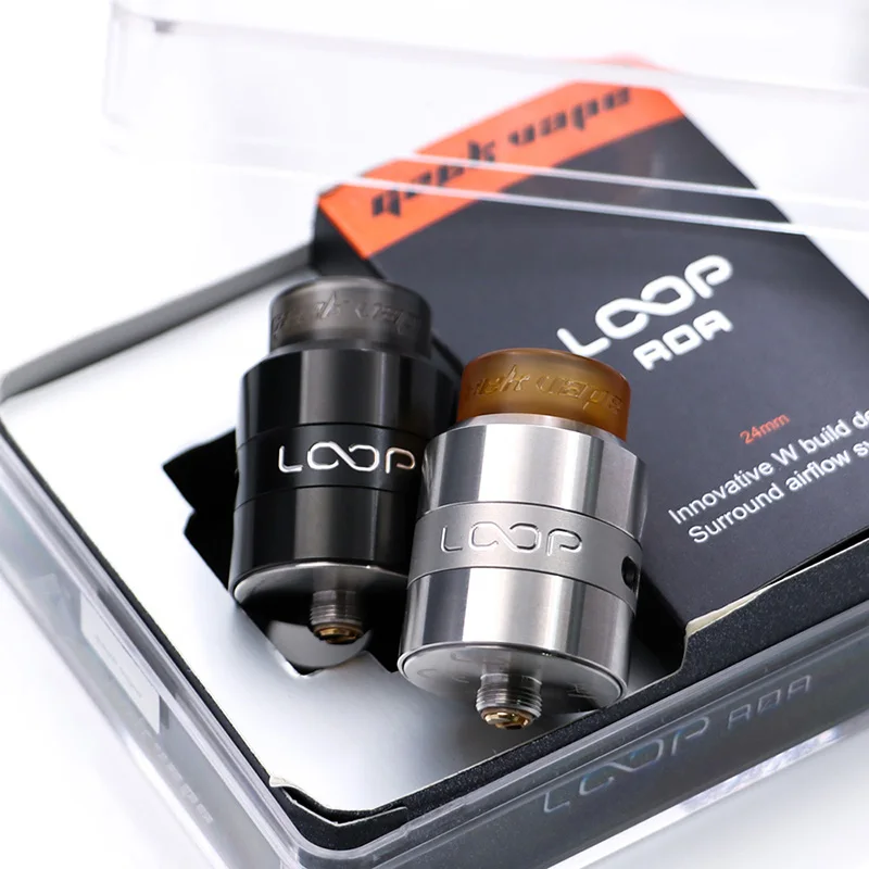 Geekvape петли RDA танк 24 мм vape с уникальным W в форме построить двухслойные утечки для