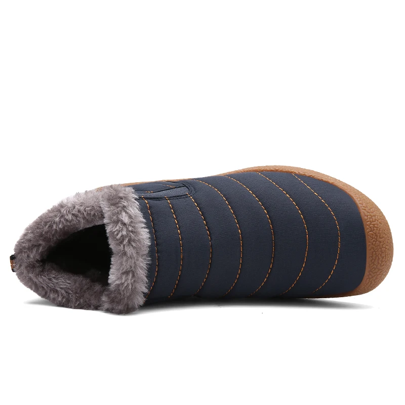 Fotwear الرجال للماء أفخم التمهيد الأزواج الفراء الشتاء الدافئة التمهيد أحذية الراحة الفاخرة مع المتانة وجيدة مقاومة المقاومة