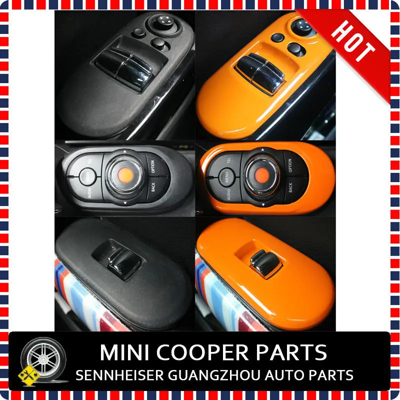 Фирменная Новинка УФ-защитой окна, драйвер рама оранжевый Цвет мини Рэй Стиль для Mini Cooper F56(3 шт./компл