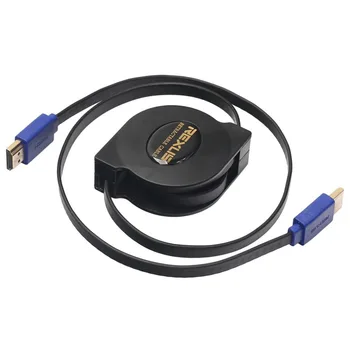 

HDMI Cable Flat Retractable Copper HDMI 1.4 Cable 5 Gps support 3D display for Projector DVD Player LCD TV