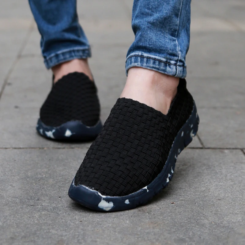 Women Casual Shoes Summer Handmade Woven Shoes Breathable Fashion Comfortable Women Flats Female Loafers Women Shoes