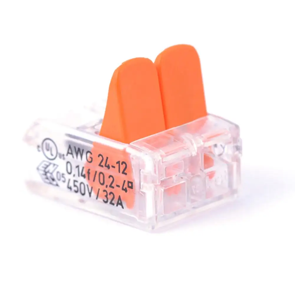 

20PCS/Pack Lighting Terminal PCT 412-415 2/3/5 Hole Terminal Block 4mm2 Soft And Hard Wire Quick Connection Terminal Connector