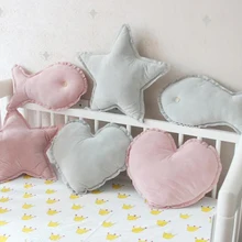 Флисовые подушки декоративная комната Звезда Сердце рыба Подушка диванная подушка милые детские подушки игрушки для сна Мягкие плюшевые украшение для комнаты девочки