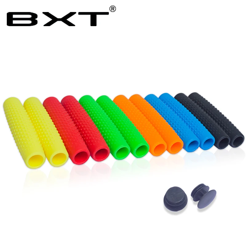 

2018 BXT 1 pair Bike Bicycle Grips Soft TPR Rubber handlebar cover handle bar end Cycling Handler Bicycle Accessories