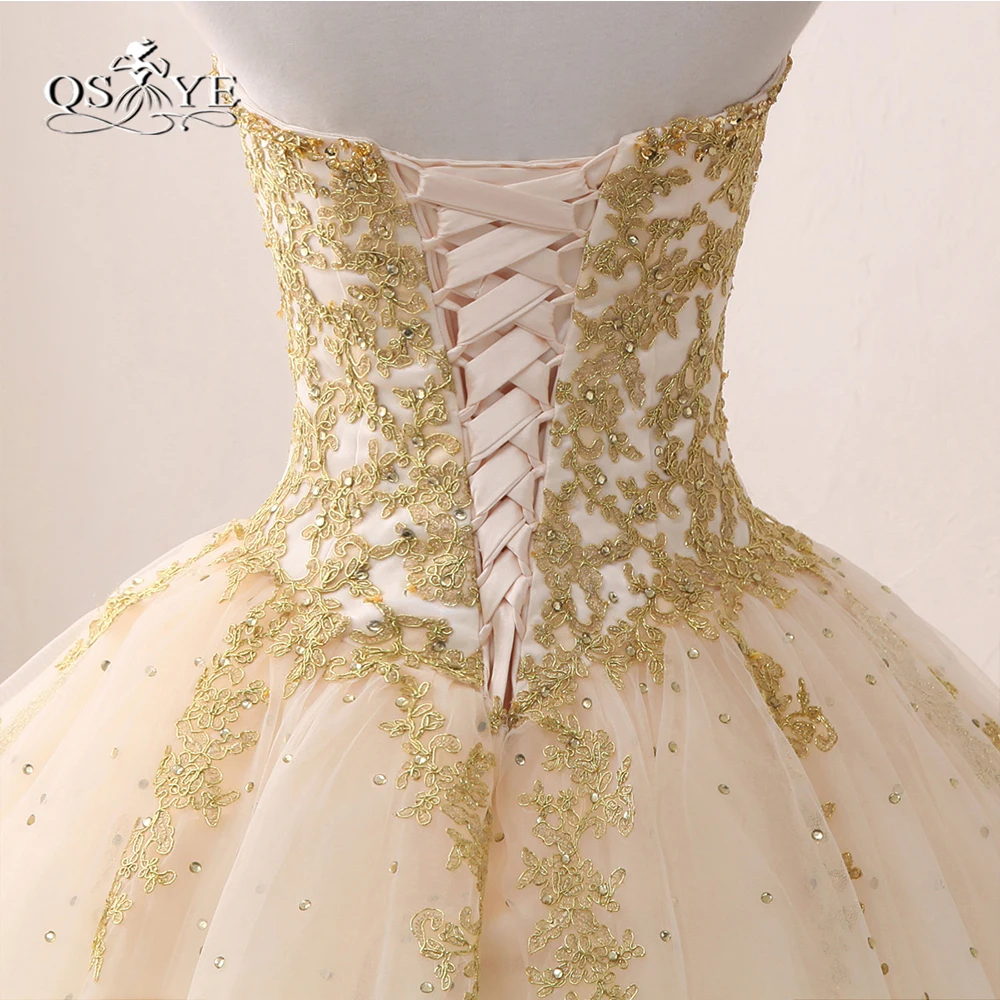 Винтажное вечернее платье цвета шампанского из Саудовской Аравии Vestido бальное платье золотые кружевные апликации из тюля длинное праздничное платье на заказ