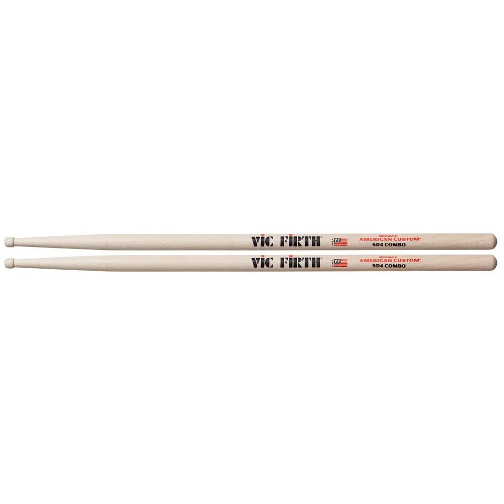 Vic Firth Американский Заказ SD4 комбинированные голени, 1/пара, бочка, кончик. Легкий и быстрый для джазовой четверки или камерной музыки